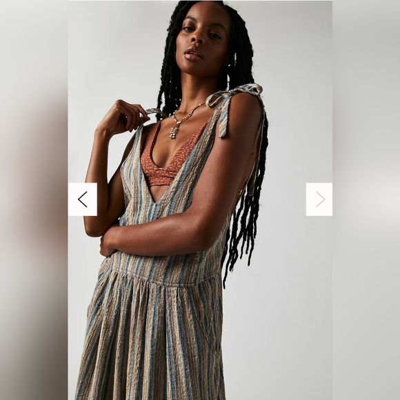 *Sold* NWOT FREE PEOPLE | These Days One-Piece Stripe Relaxed Jumpsuit - Picture 4 of 5